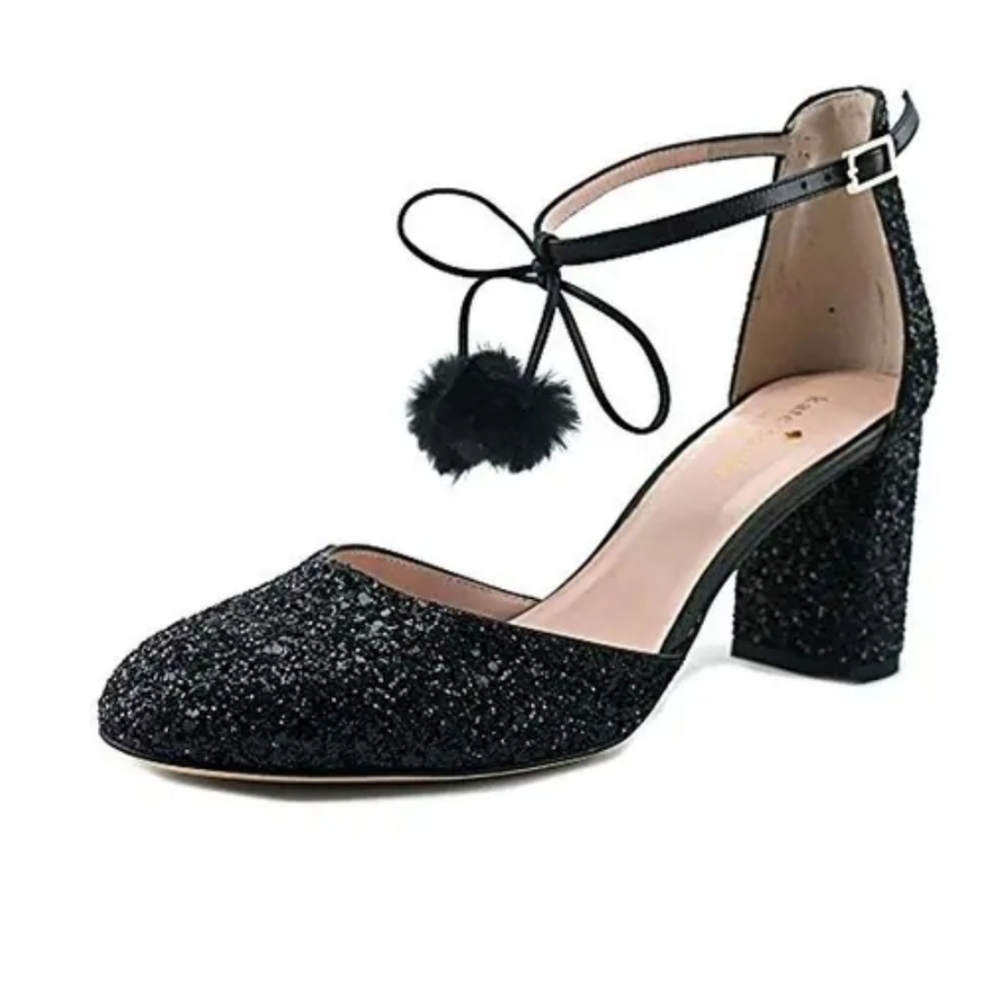 Kate Spade Womens Abigail Block Heels Glit…